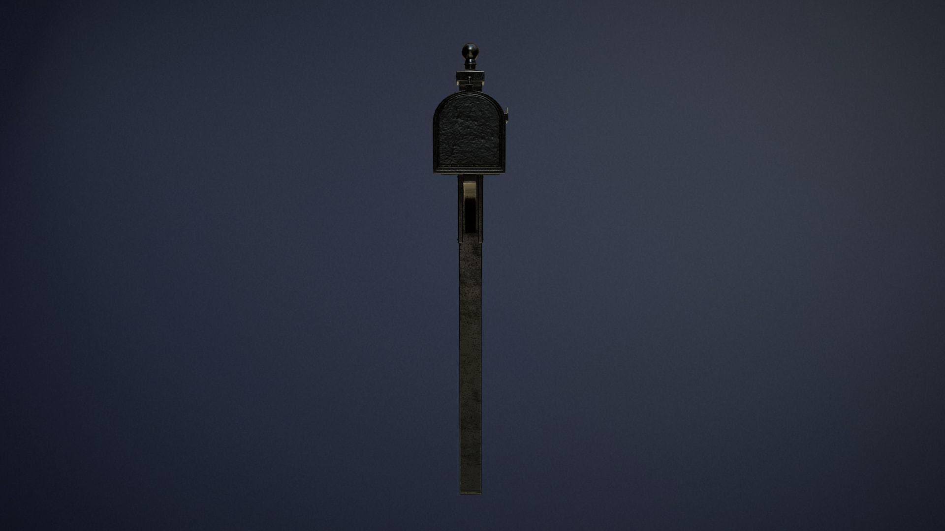 Exclusive Mailbox game-ready asset Free low-poly 3D model_4