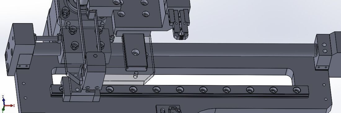 Motor and cylinder dual drive mechanism device 3D model_4