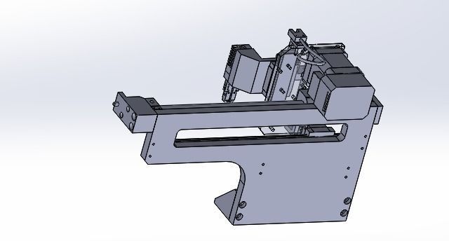 Motor and cylinder dual drive mechanism device 3D model_3