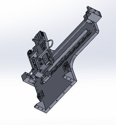Motor and cylinder dual drive mechanism device 3D model_1