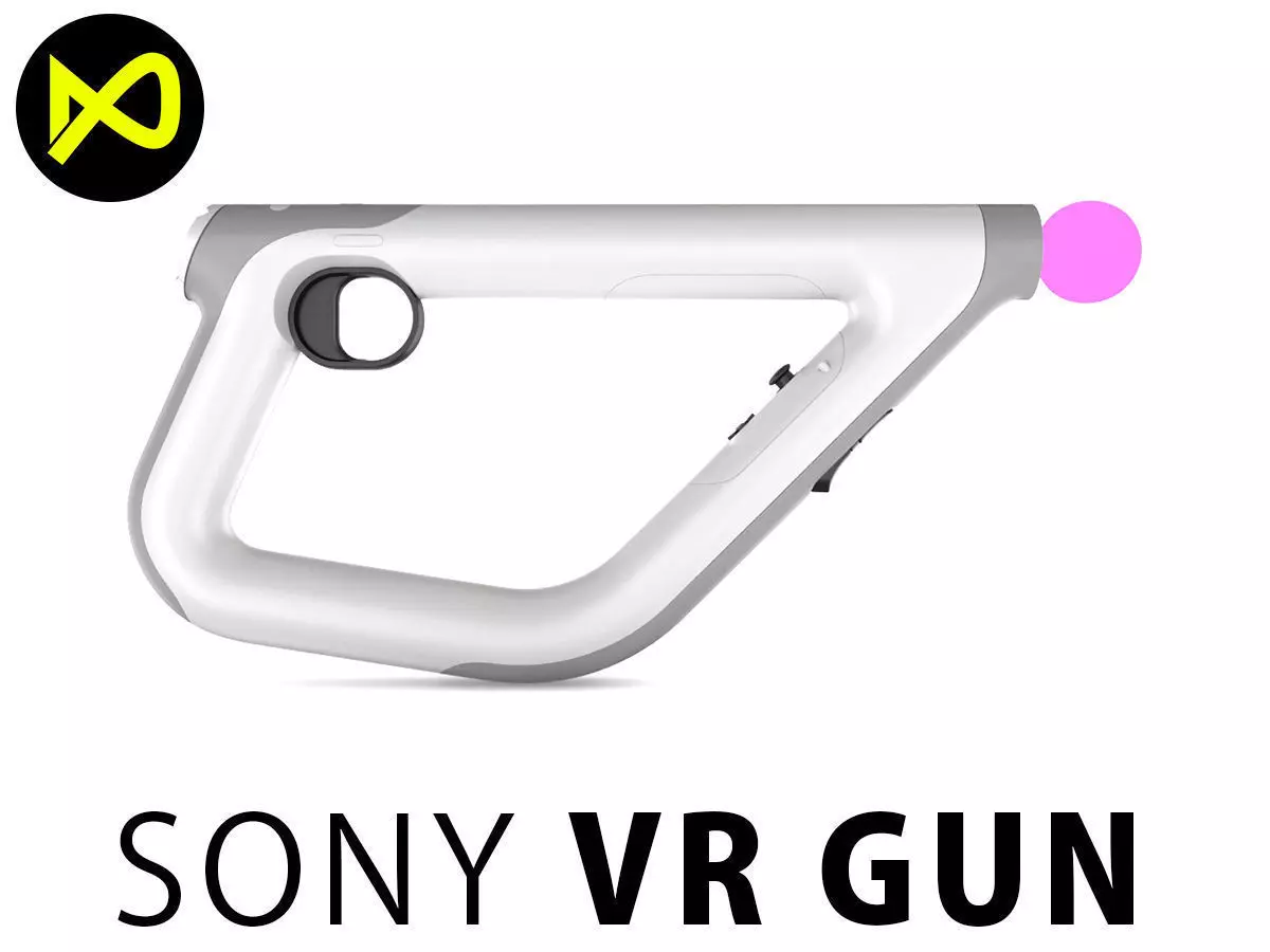 Playstation VR Aim Gun 3D model_0