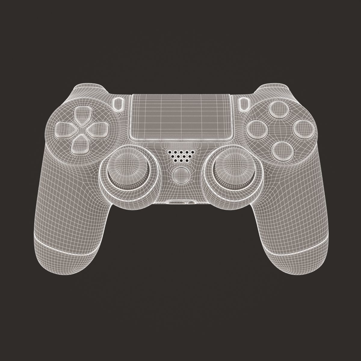 Sony PlayStation PS4 PRO Controller 3D model_11