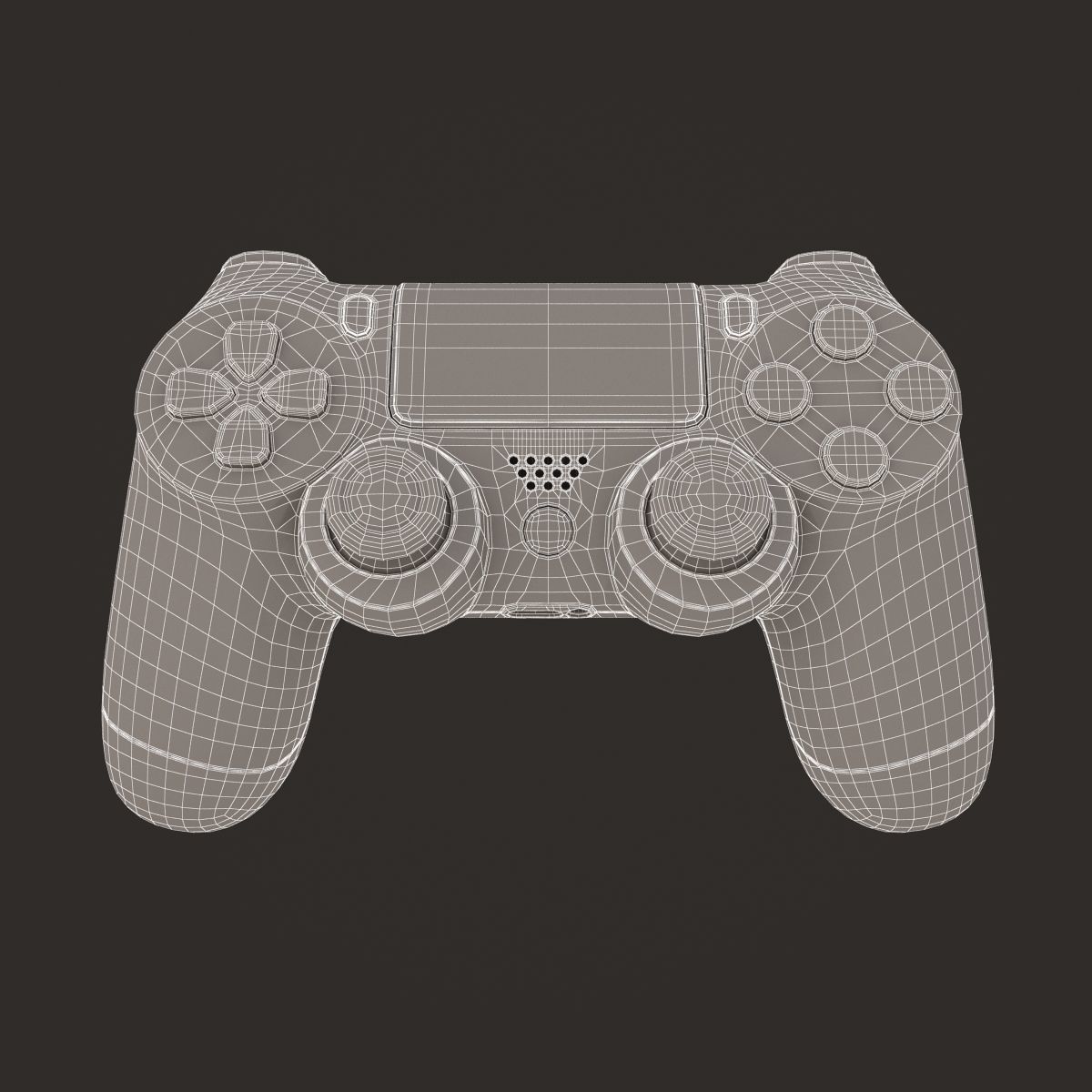 Sony PlayStation PS4 PRO Controller 3D model_10