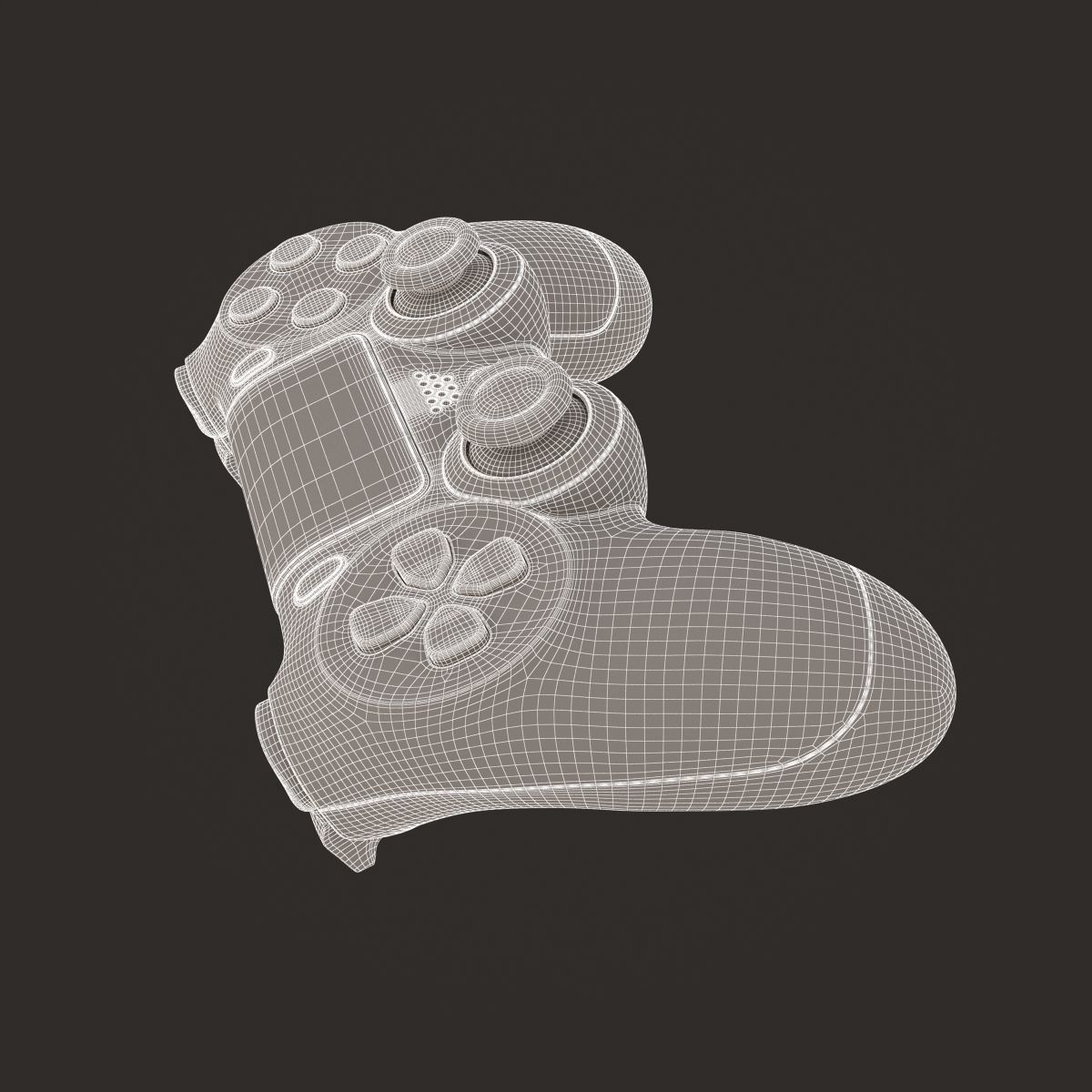 Sony PlayStation PS4 PRO Controller 3D model_15