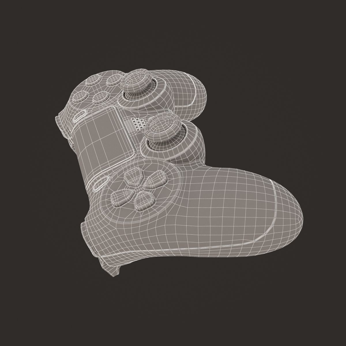 Sony PlayStation PS4 PRO Controller 3D model_13