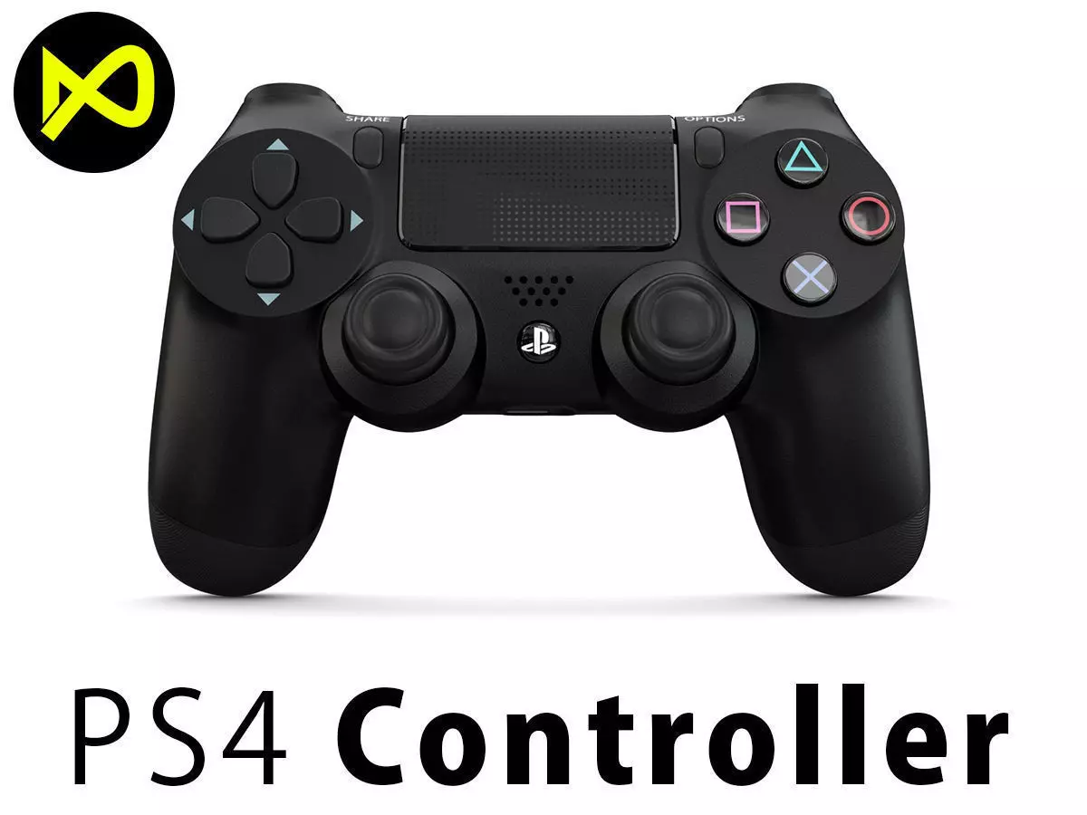 Sony PlayStation PS4 PRO Controller 3D model_0