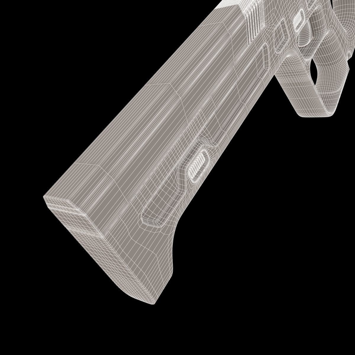 VR Gun Virtual Reality 3D model_24