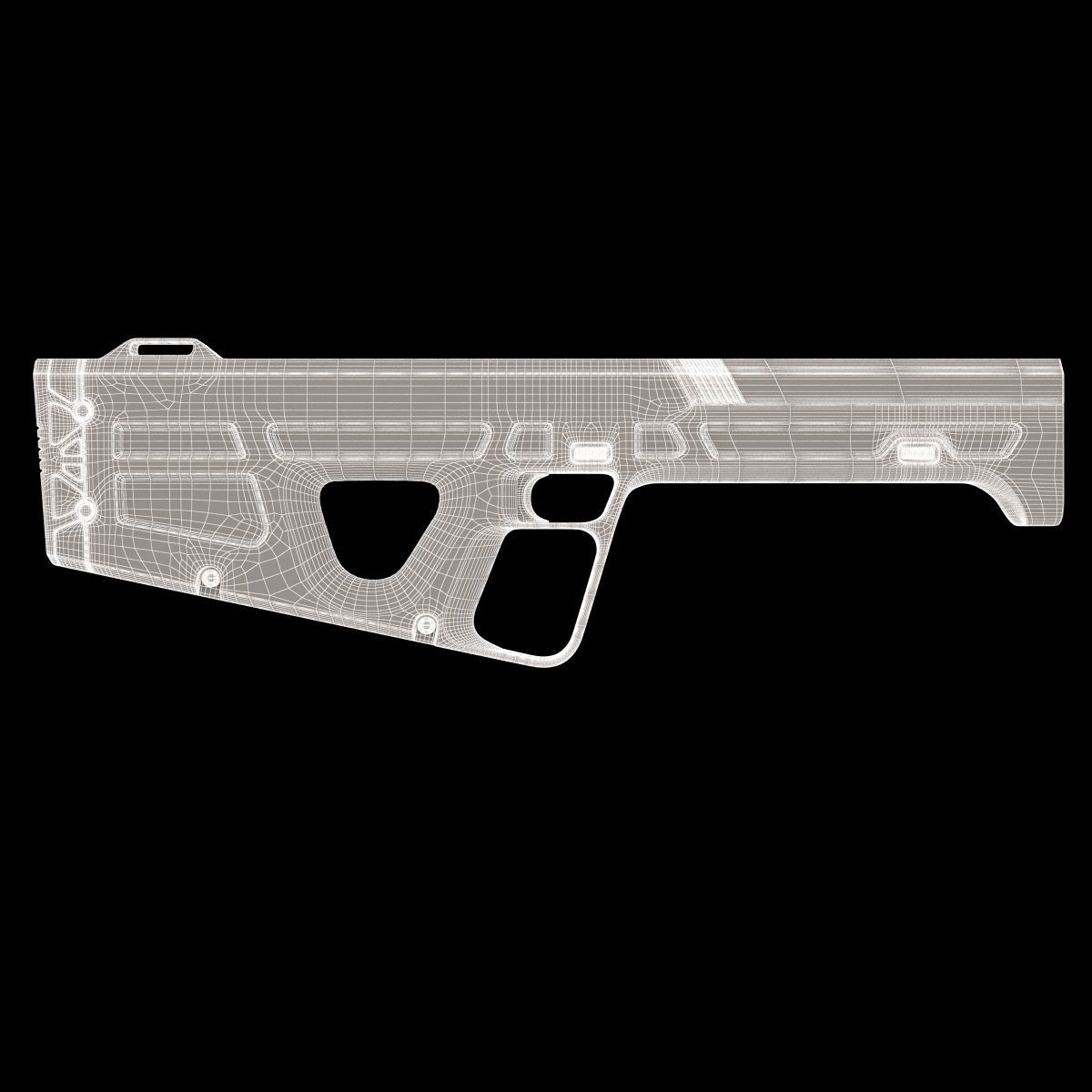 VR Gun Virtual Reality 3D model_16