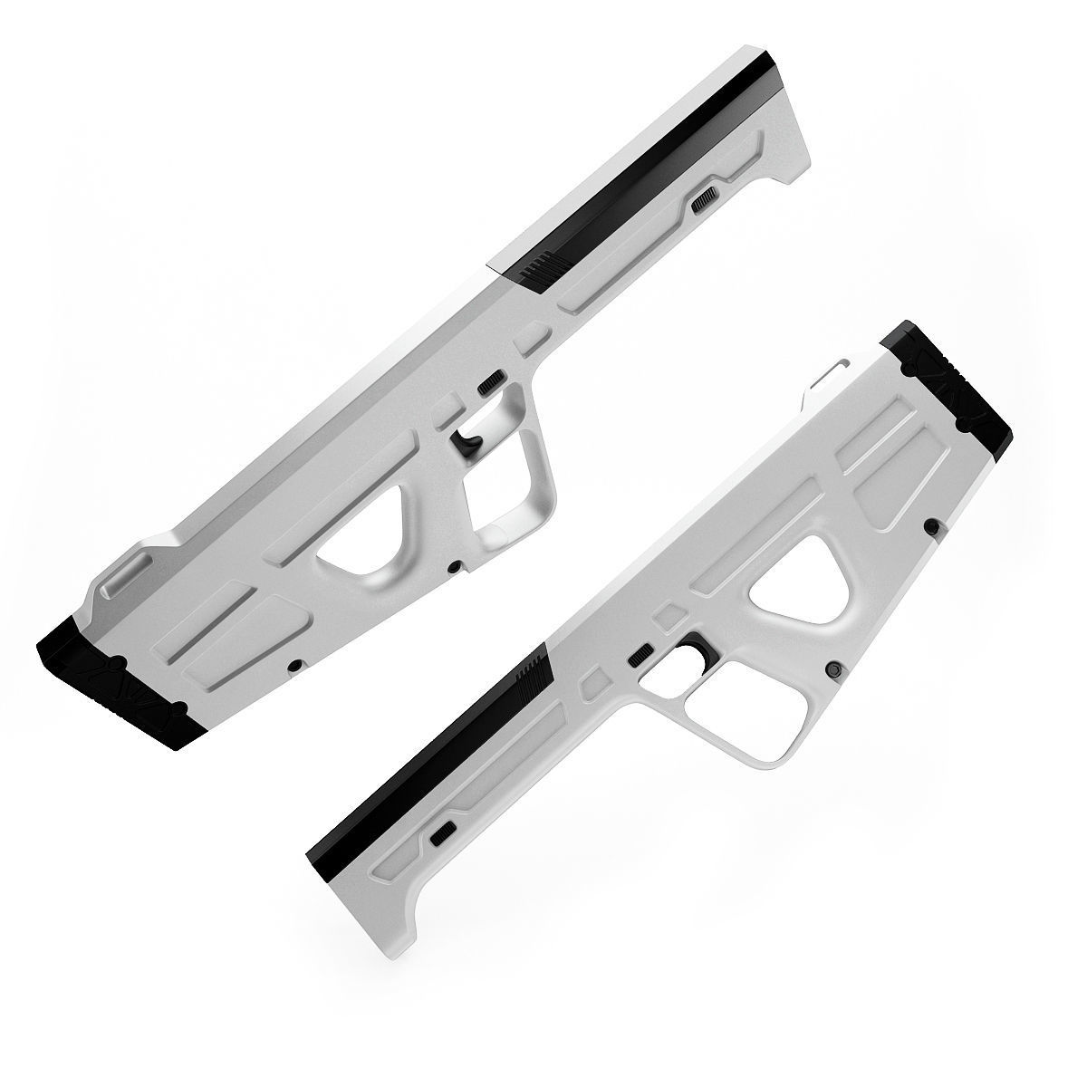 VR Gun Virtual Reality 3D model_1