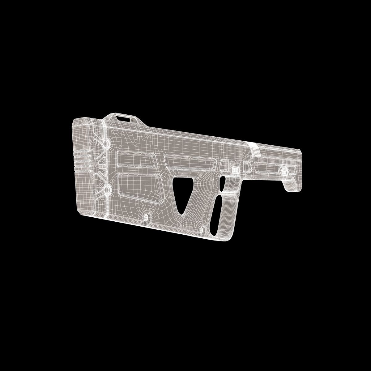VR Gun Virtual Reality 3D model_18