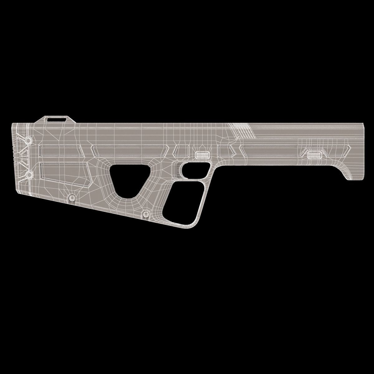 VR Gun Virtual Reality 3D model_15