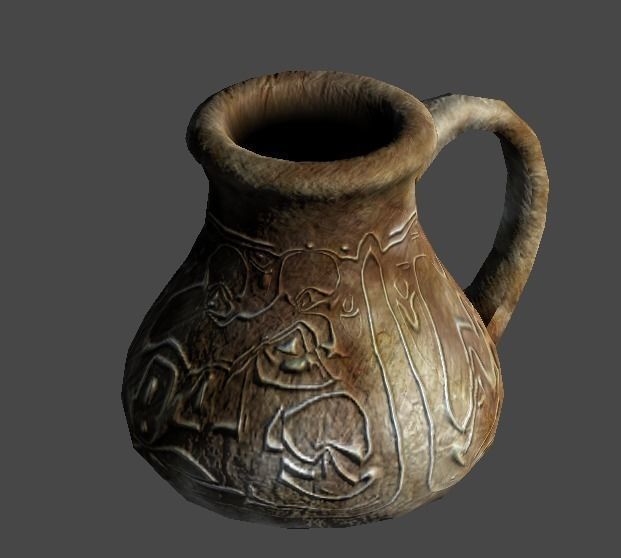 old jar1 Low-poly 3D model_0