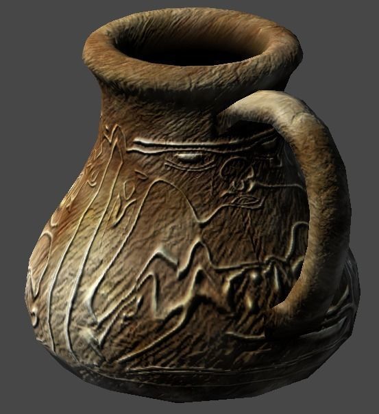 old jar1 Low-poly 3D model_3