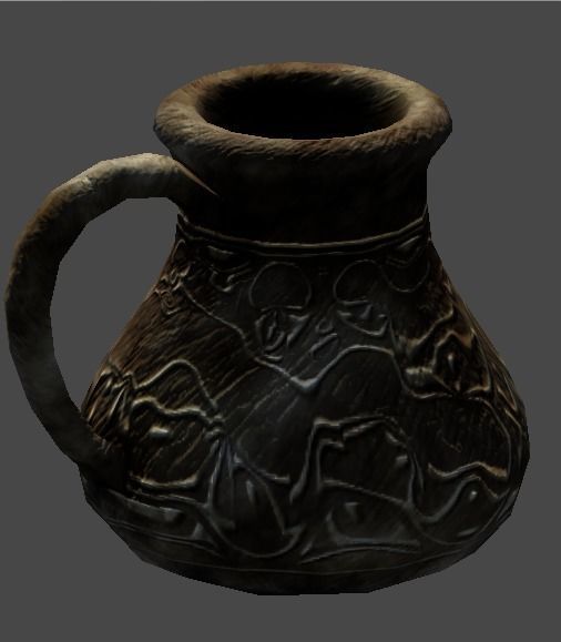 old jar1 Low-poly 3D model_4