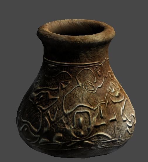 old jar1 Low-poly 3D model_6