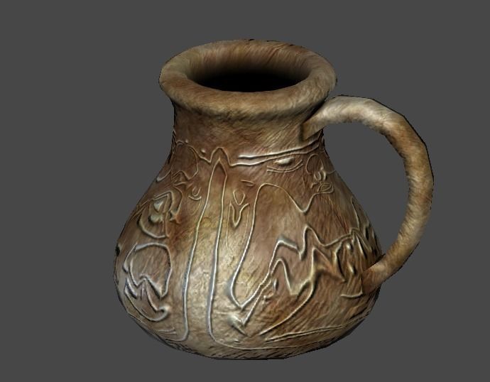 old jar1 Low-poly 3D model_2