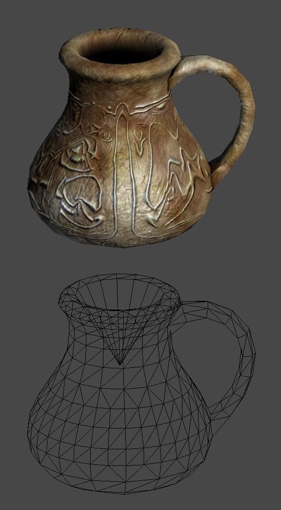 old jar1 Low-poly 3D model_10