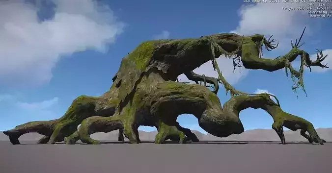 Ancient Tree V14 Low-poly 3D model