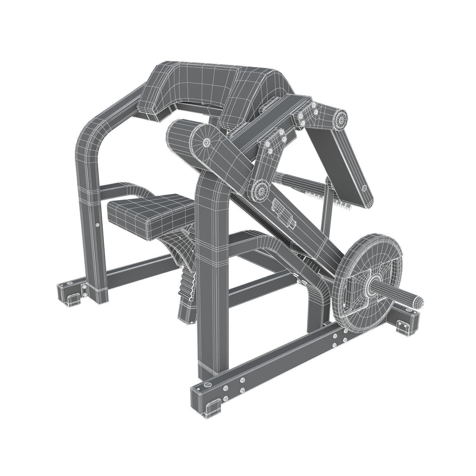 Technogym - Plate Loaded - Biceps 3D model_6