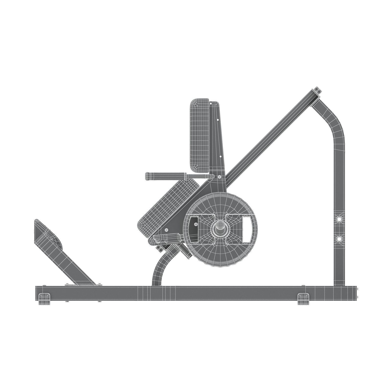 Technogym - Plate Loaded - Calf 3D model_7