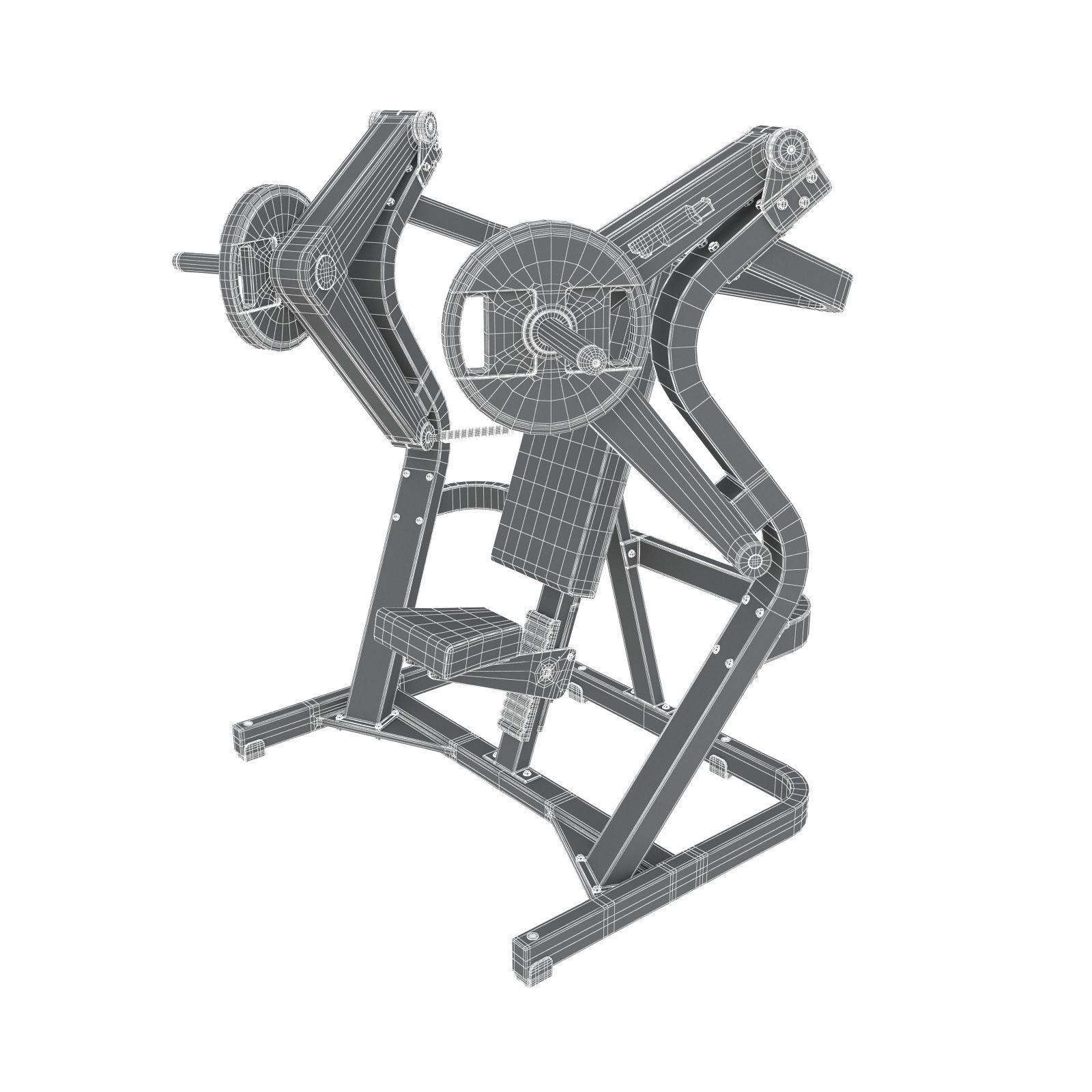 Technogym - Plate Loaded - Chest Press 3D model_7