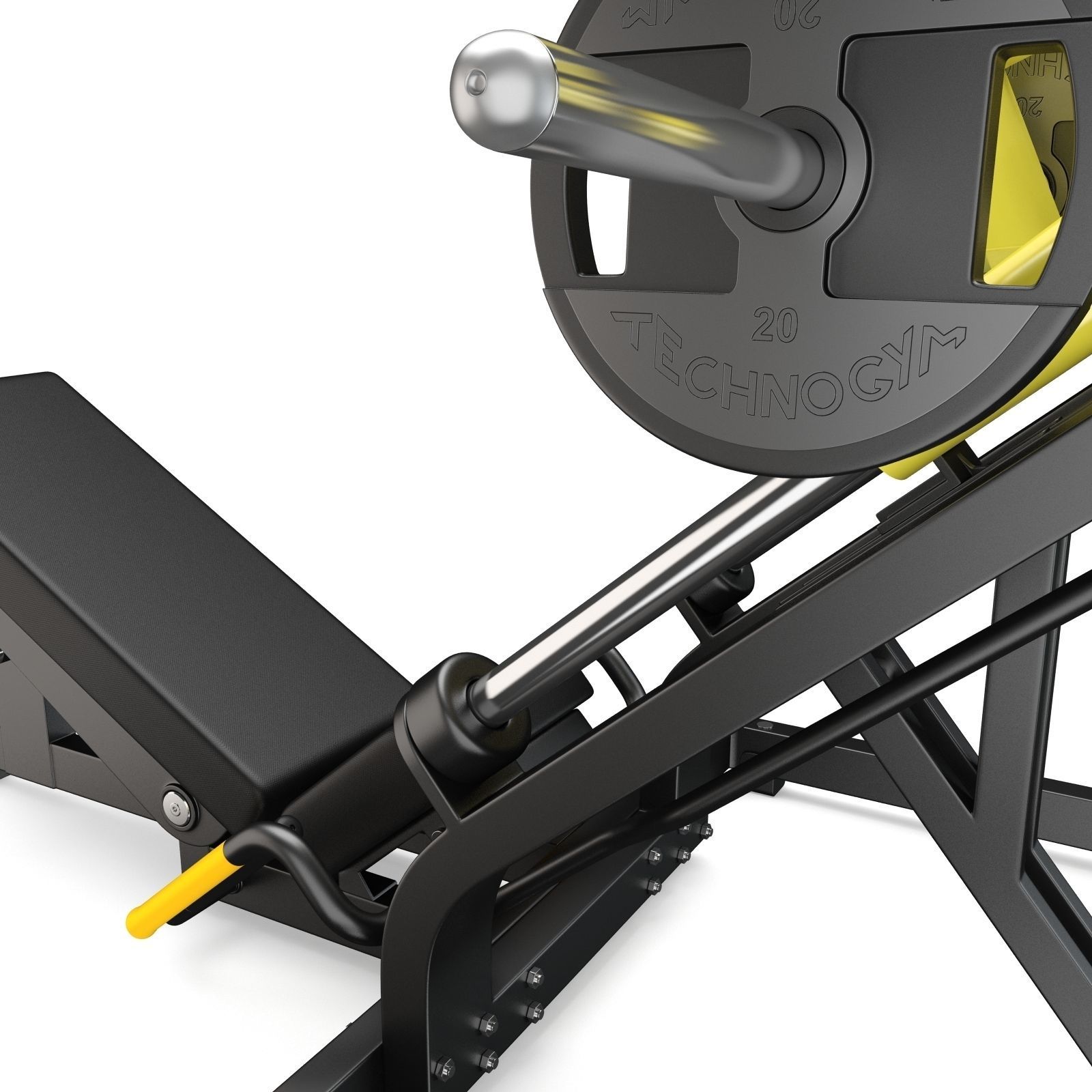 Technogym - Plate Loaded - Liner Leg Press 3D model_4