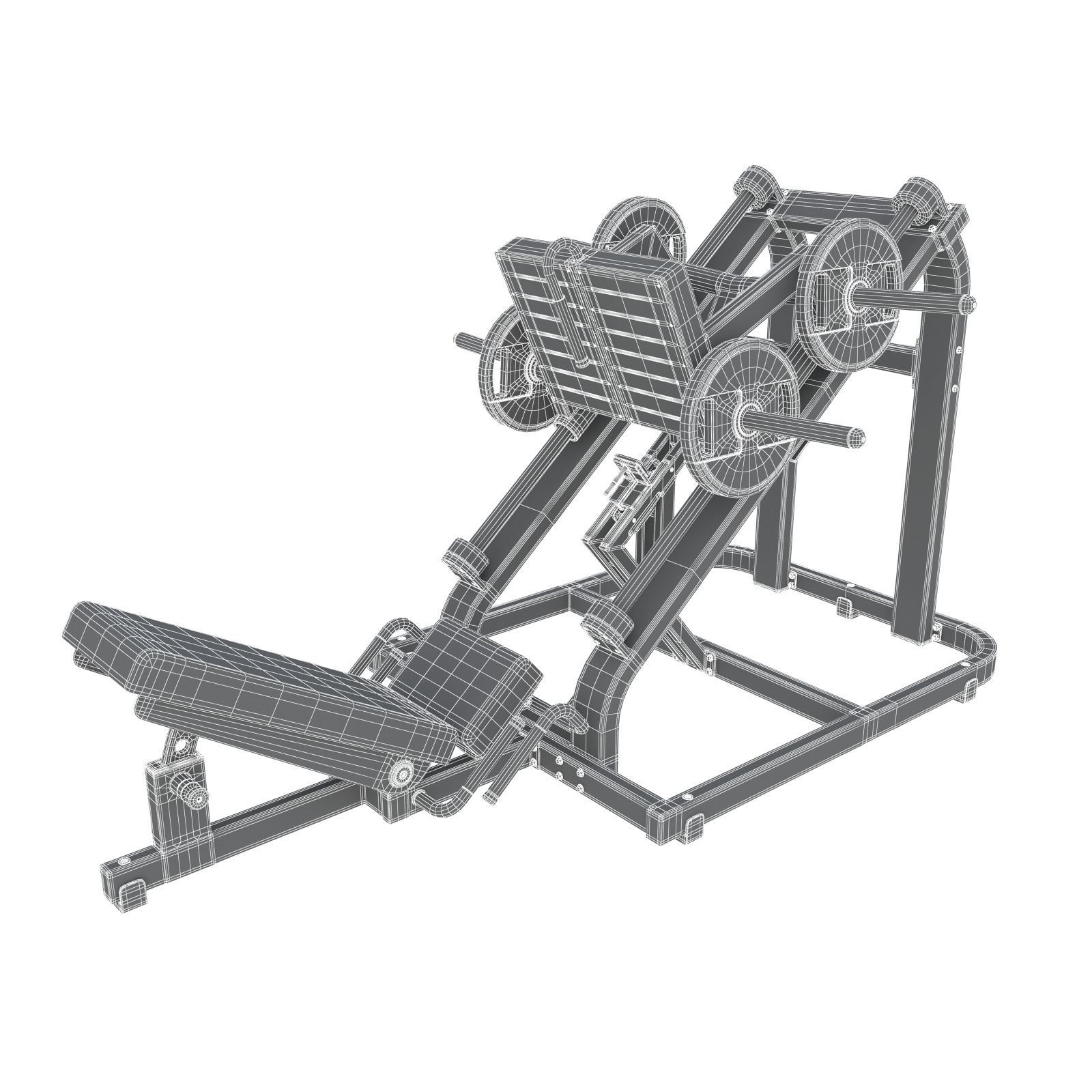 Technogym - Plate Loaded - Liner Leg Press 3D model_7