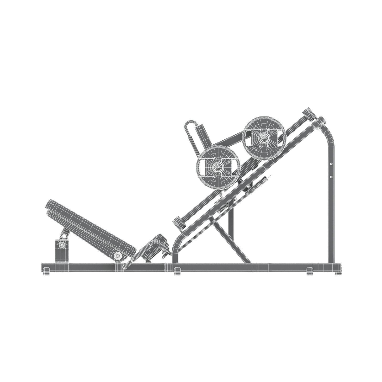 Technogym - Plate Loaded - Liner Leg Press 3D model_9