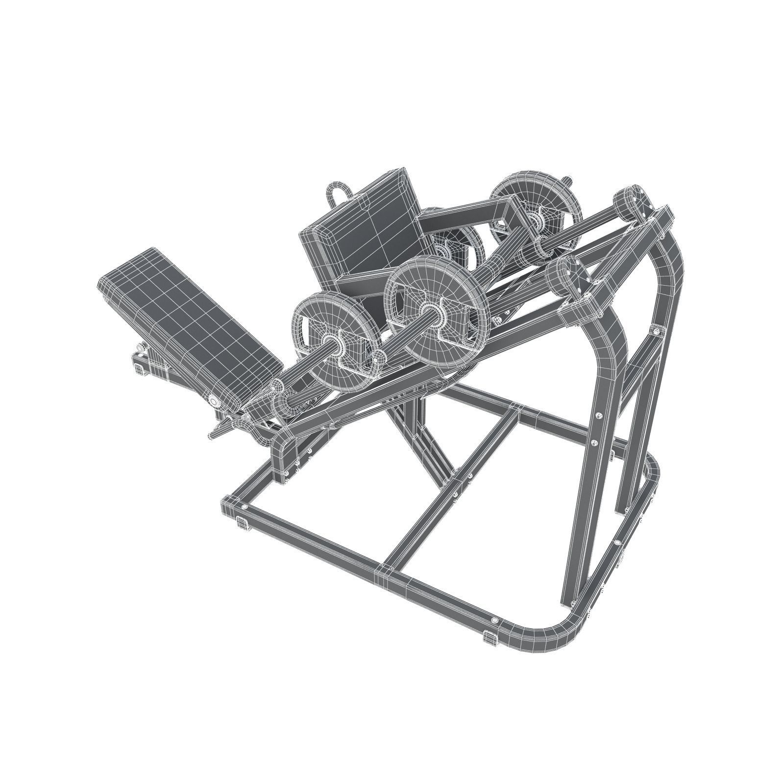 Technogym - Plate Loaded - Liner Leg Press 3D model_6