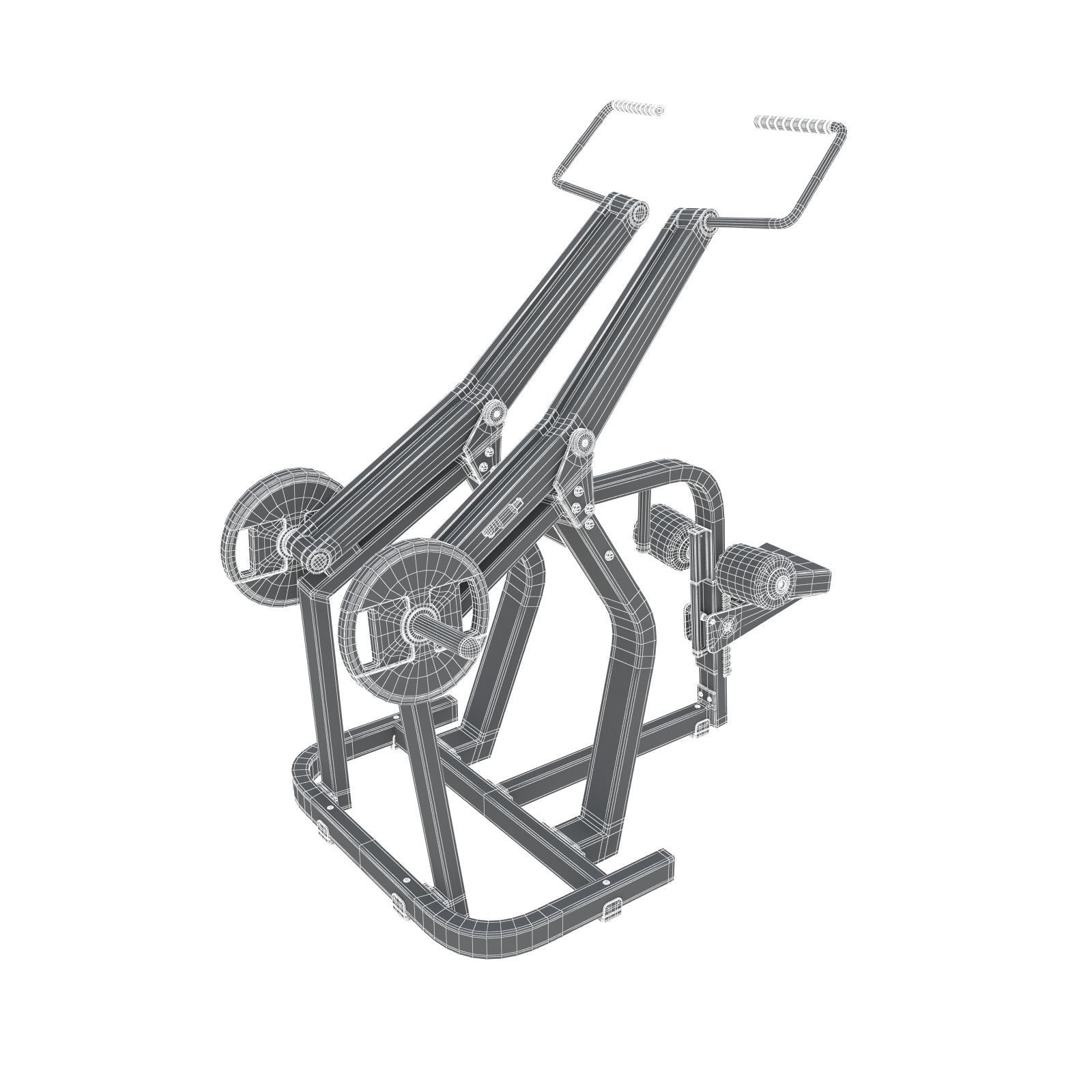 Technogym - Plate Loaded - Pulldown 3D model_7