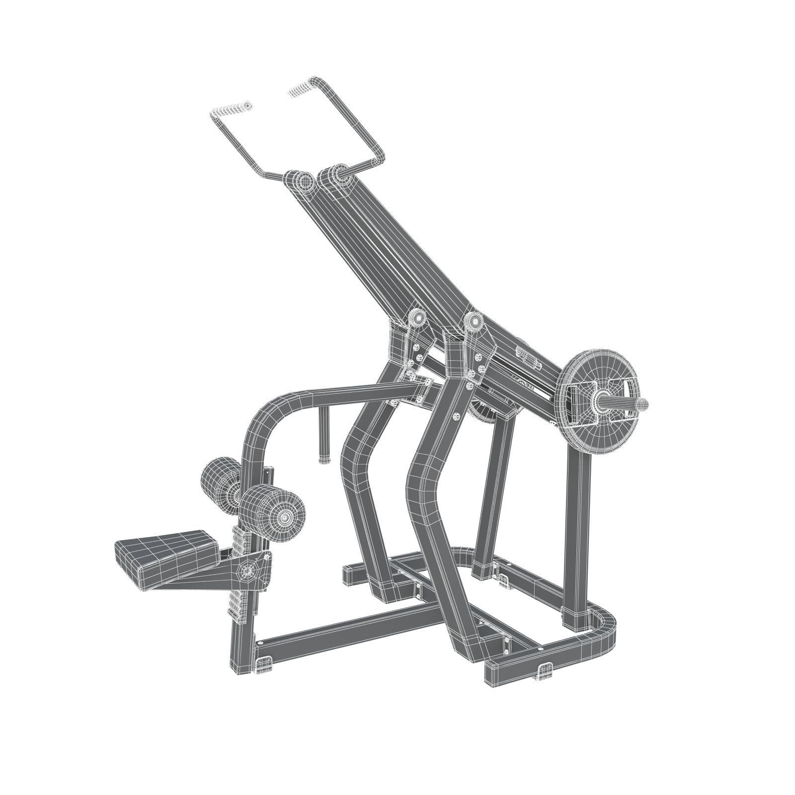 Technogym - Plate Loaded - Pulldown 3D model_6