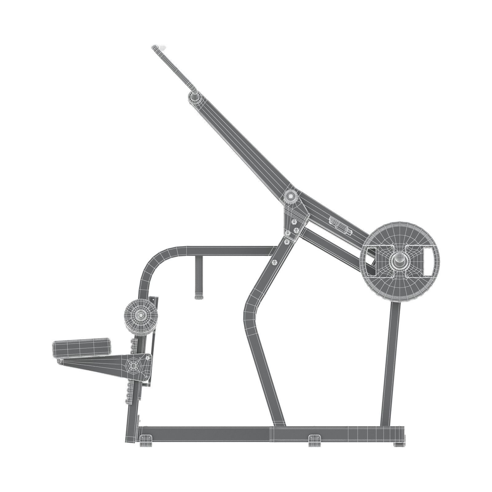 Technogym - Plate Loaded - Pulldown 3D model_8