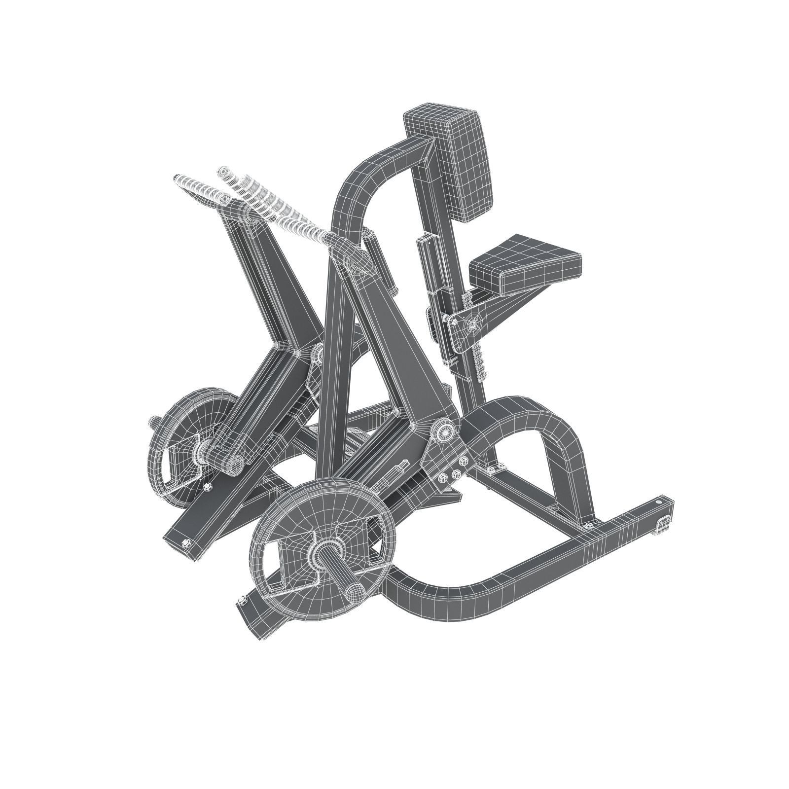 Technogym - Plate Loaded - Row 3D model_6