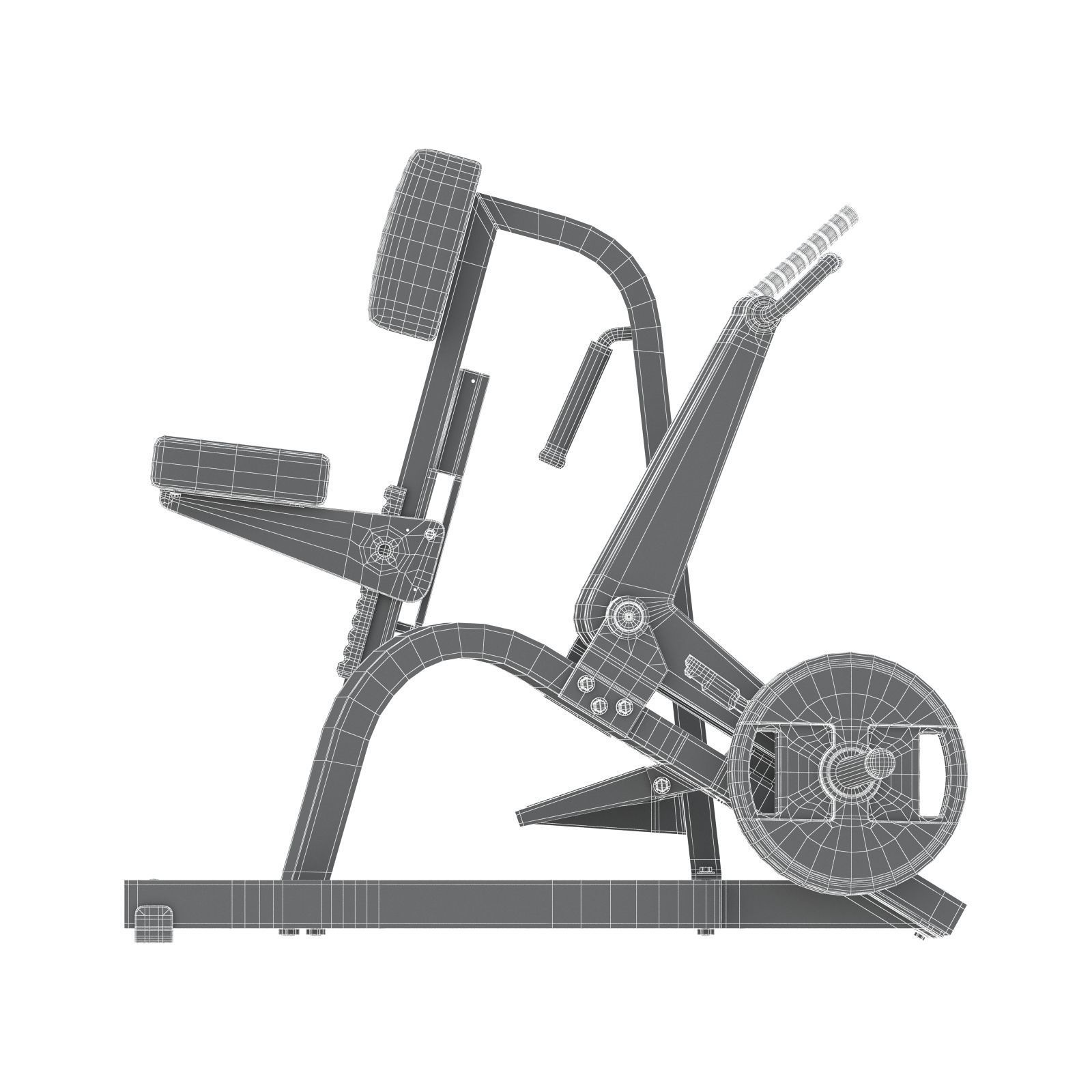 Technogym - Plate Loaded - Row 3D model_7