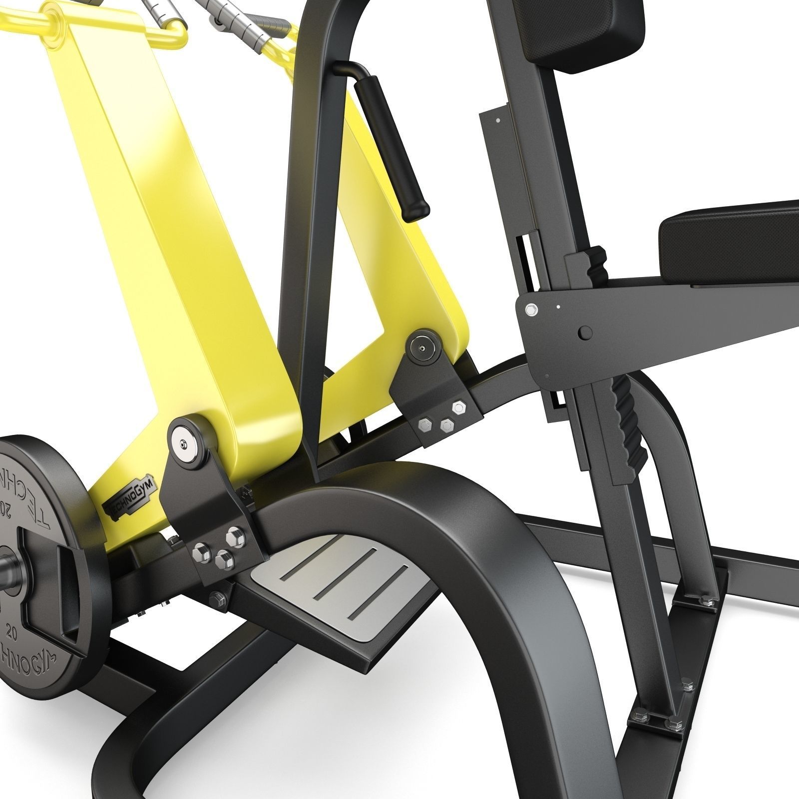 Technogym - Plate Loaded - Row 3D model_5