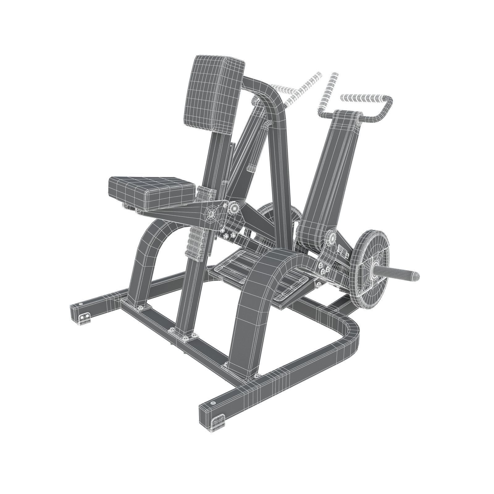 Technogym - Plate Loaded - Row 3D model_3