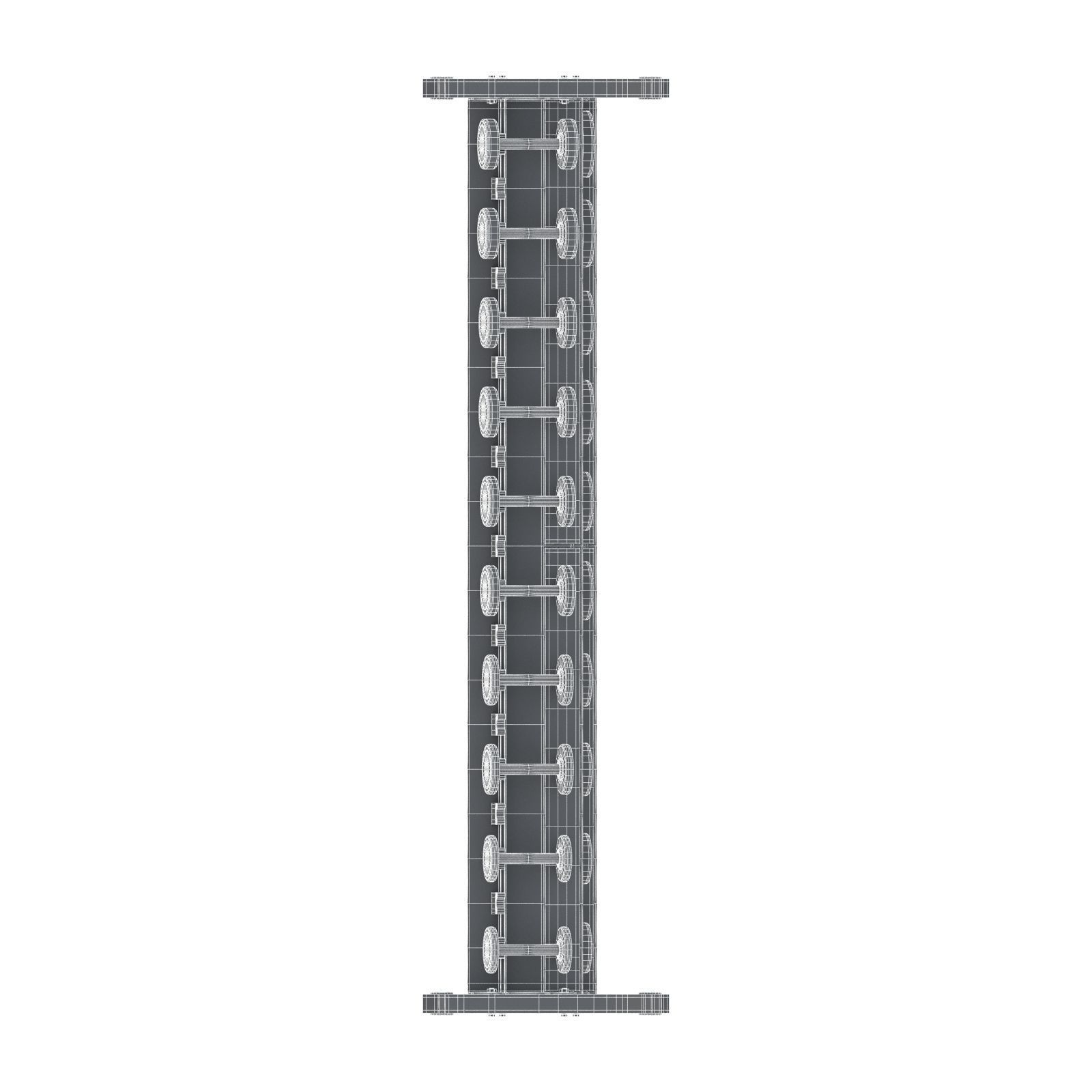 Technogym - Free Weight - Urethane Dumbbells 3D model_9