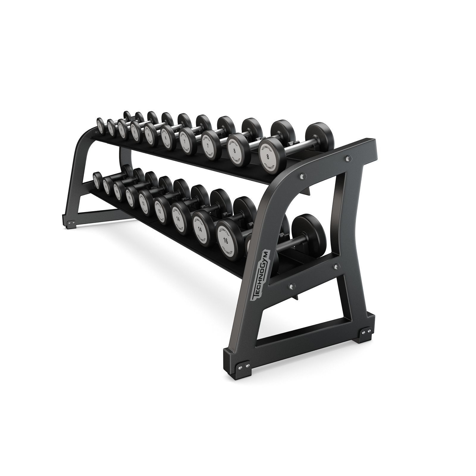 Technogym - Free Weight - Urethane Dumbbells 3D model_2