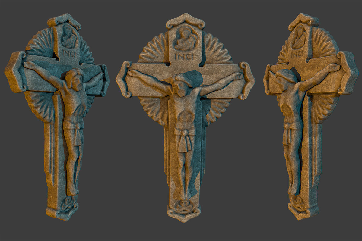 Jesus Christ Low-poly 3D model_3