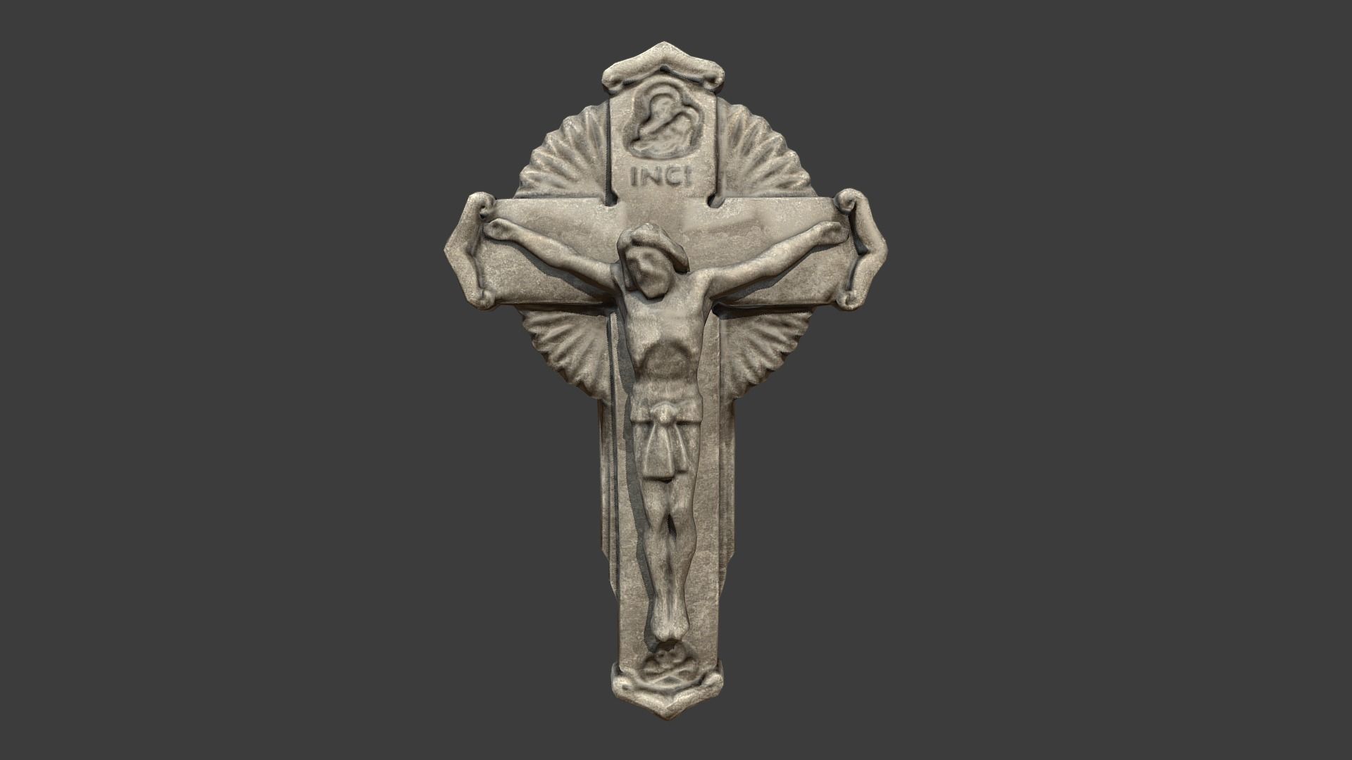 Jesus Christ Low-poly 3D model_4