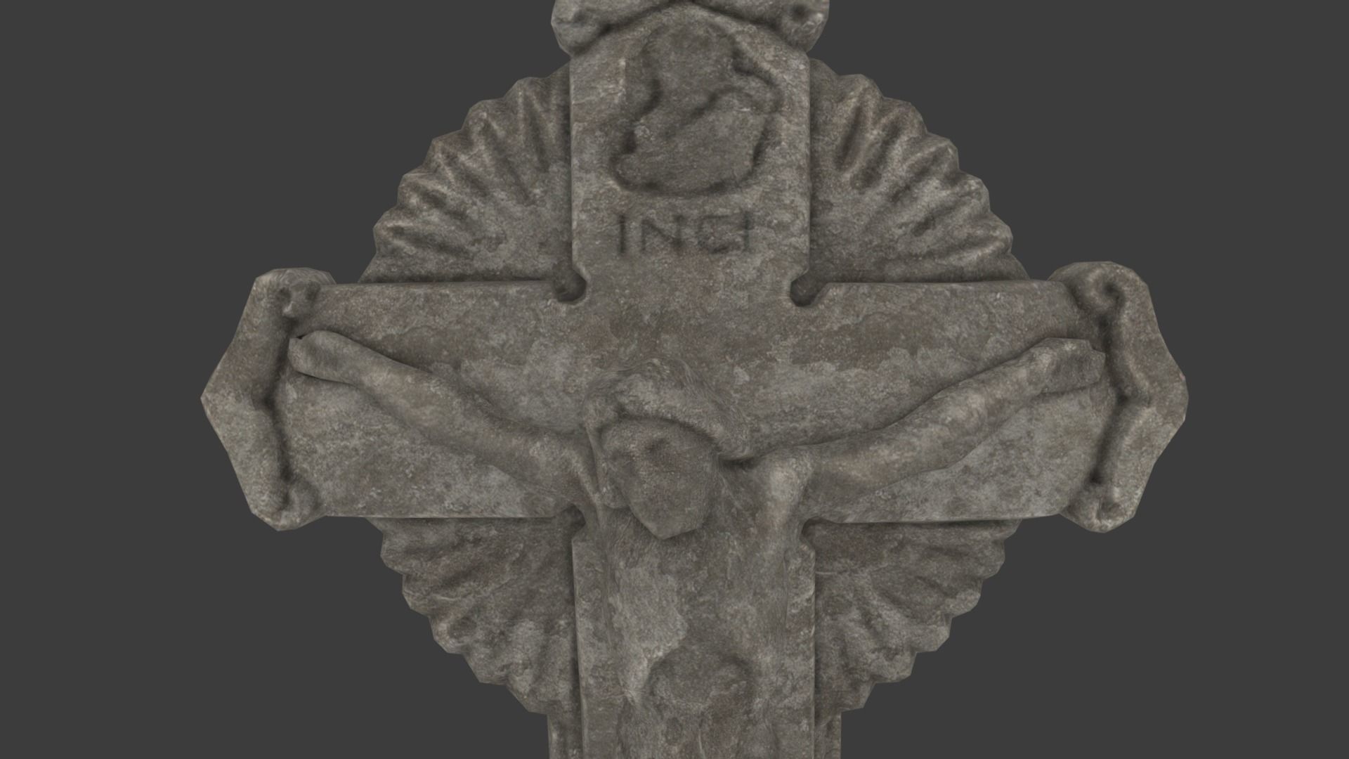 Jesus Christ Low-poly 3D model_8