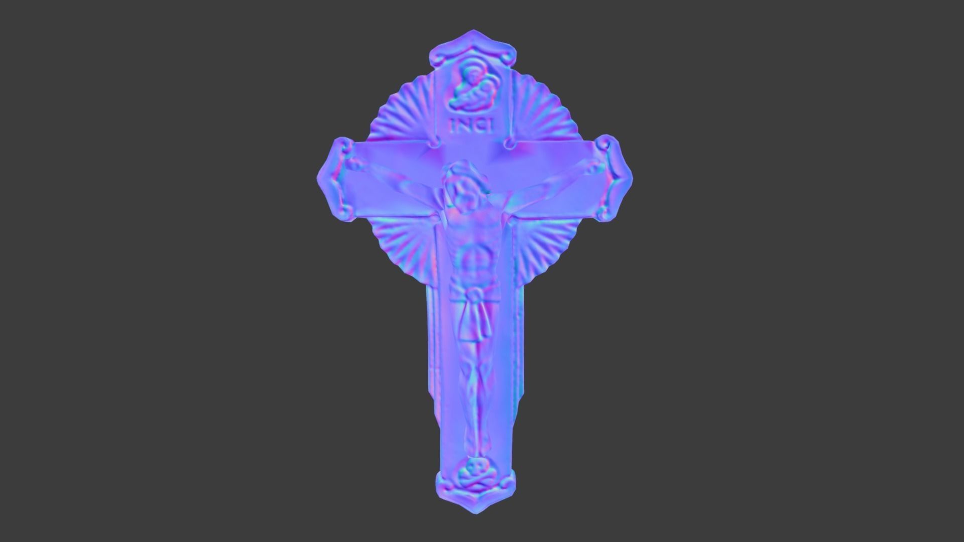 Jesus Christ Low-poly 3D model_6