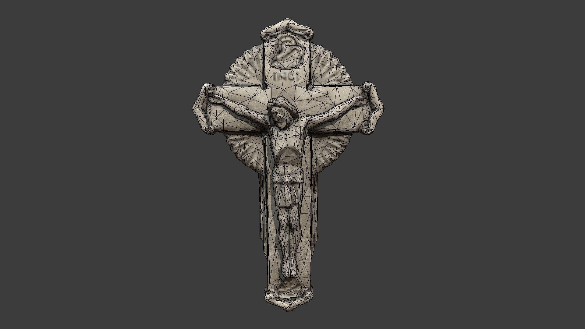 Jesus Christ Low-poly 3D model_5