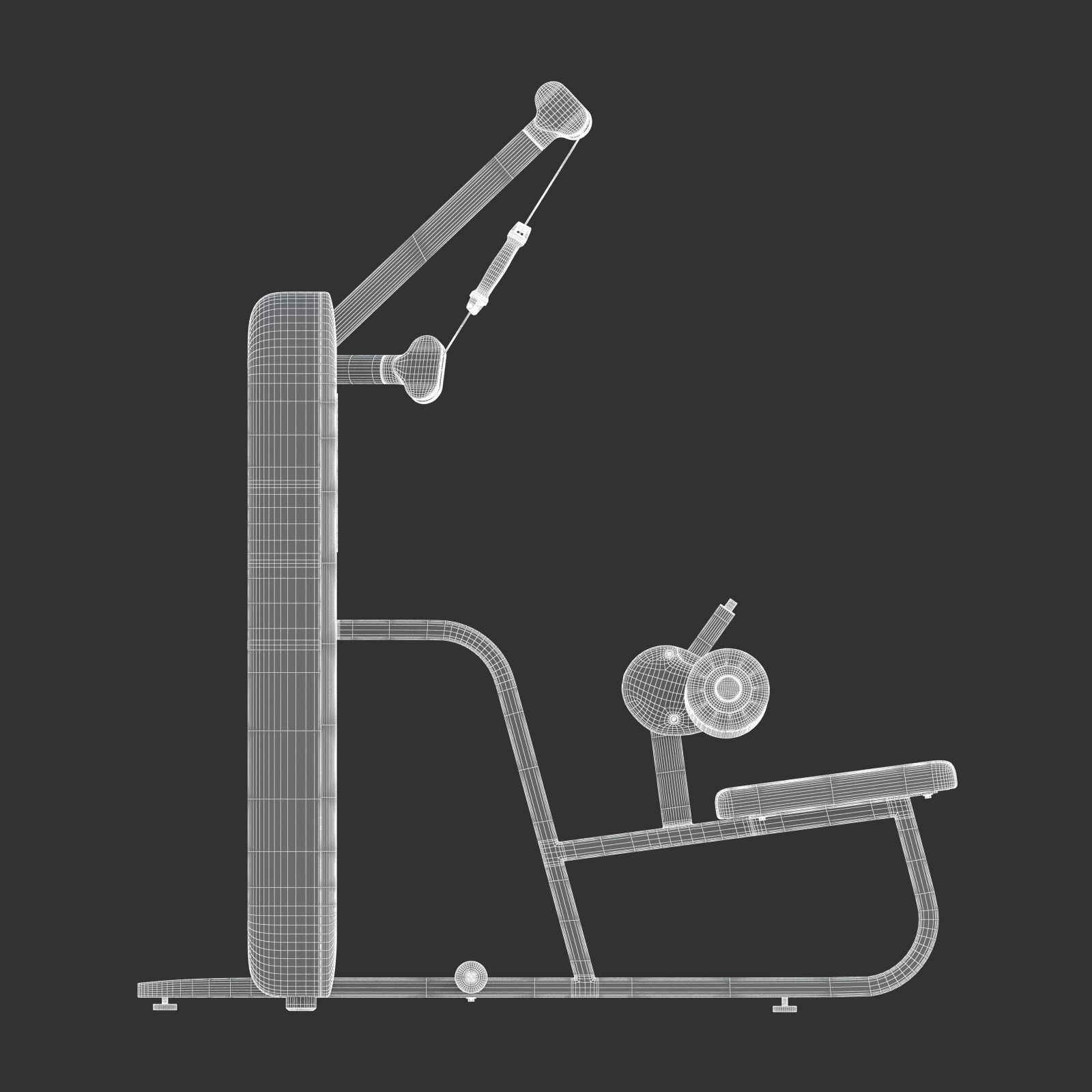 Technogym - Functional Training - High Pull 3D model_12