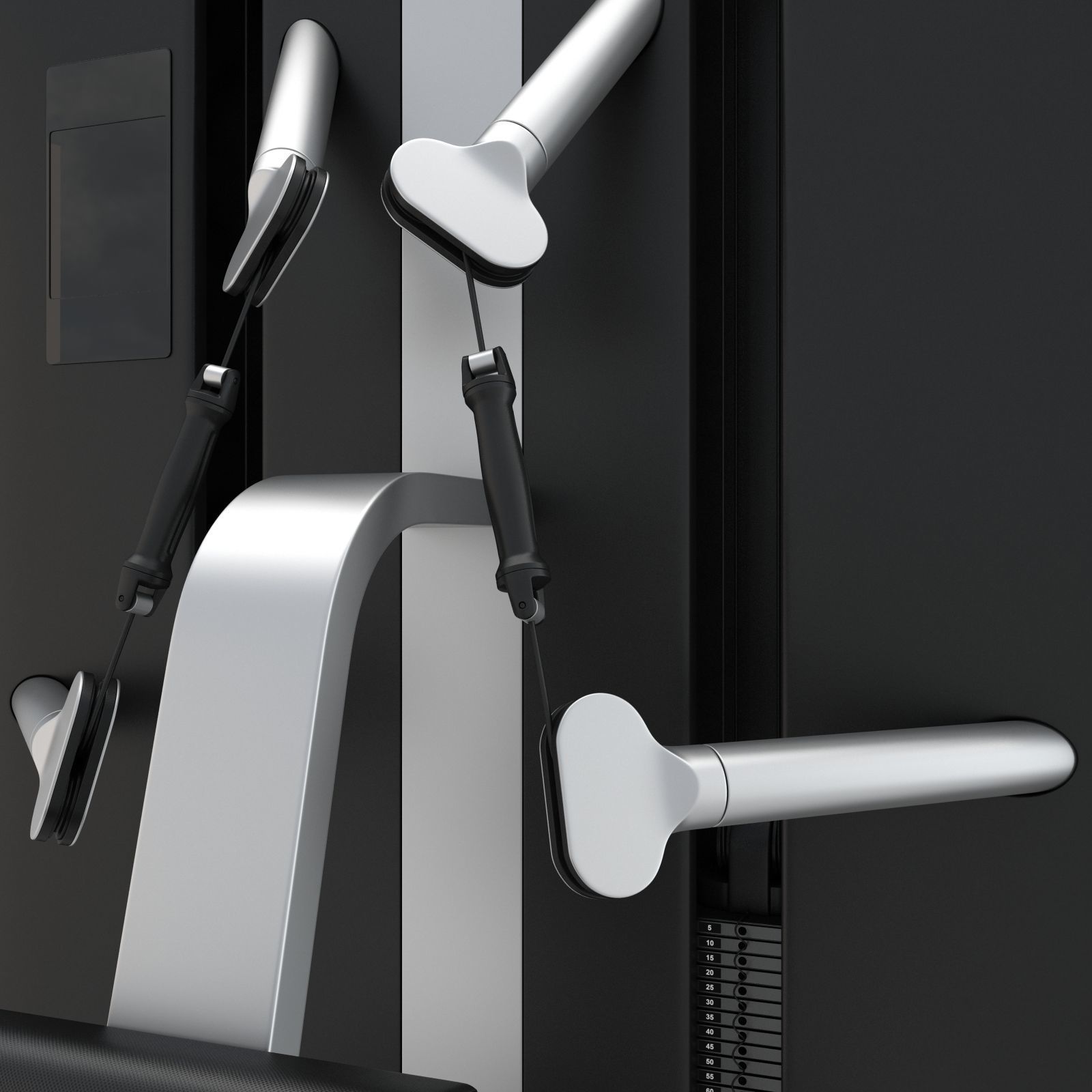 Technogym - Functional Training - Low Pull 3D model_8