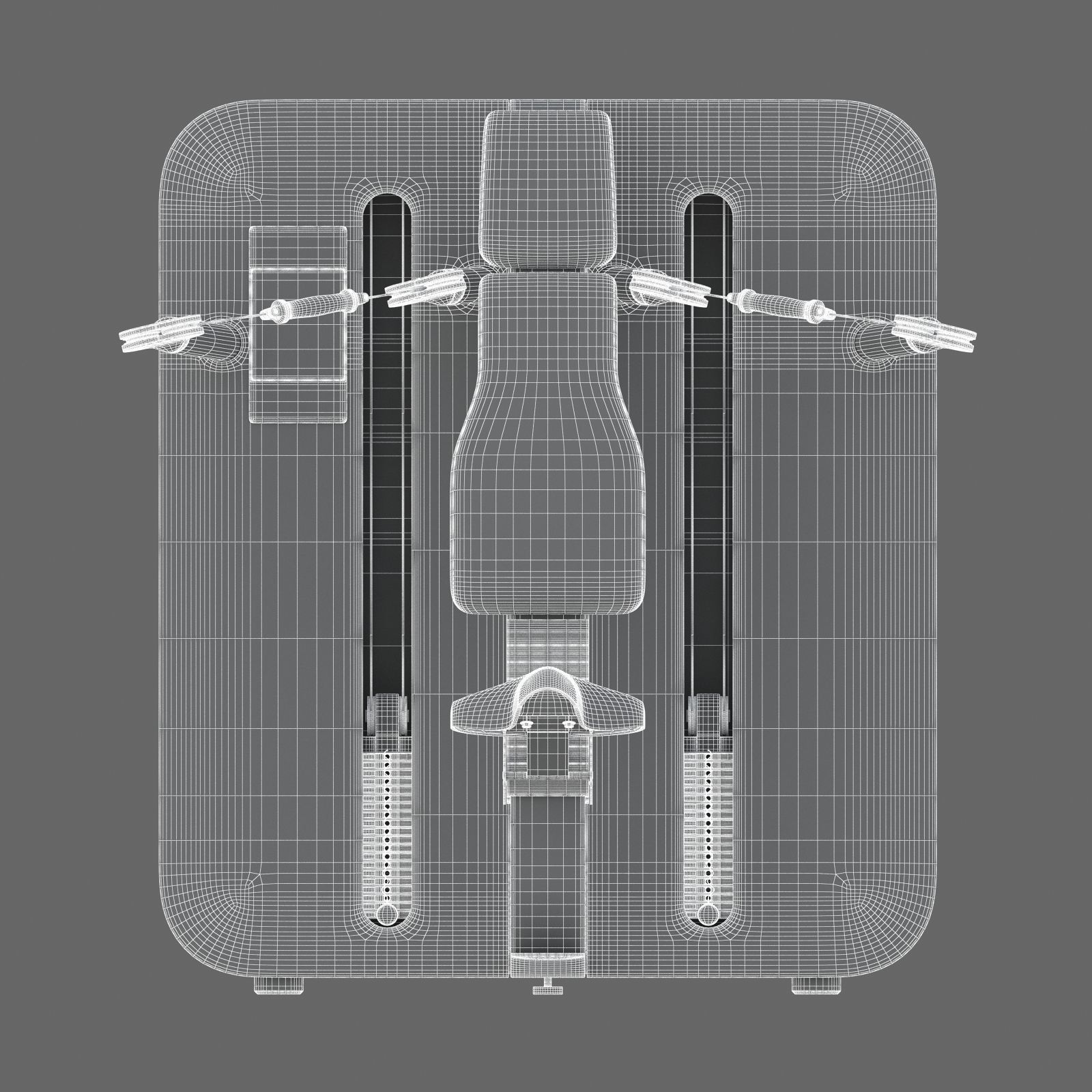 Technogym - Functional Training - Over Head Press 3D model_12
