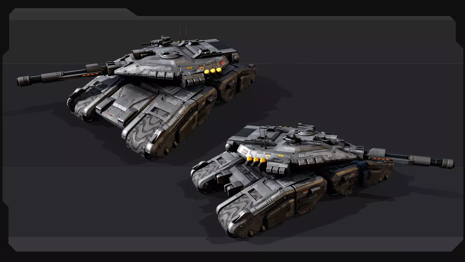 SF Tank - MX2 Low-poly 3D model_1