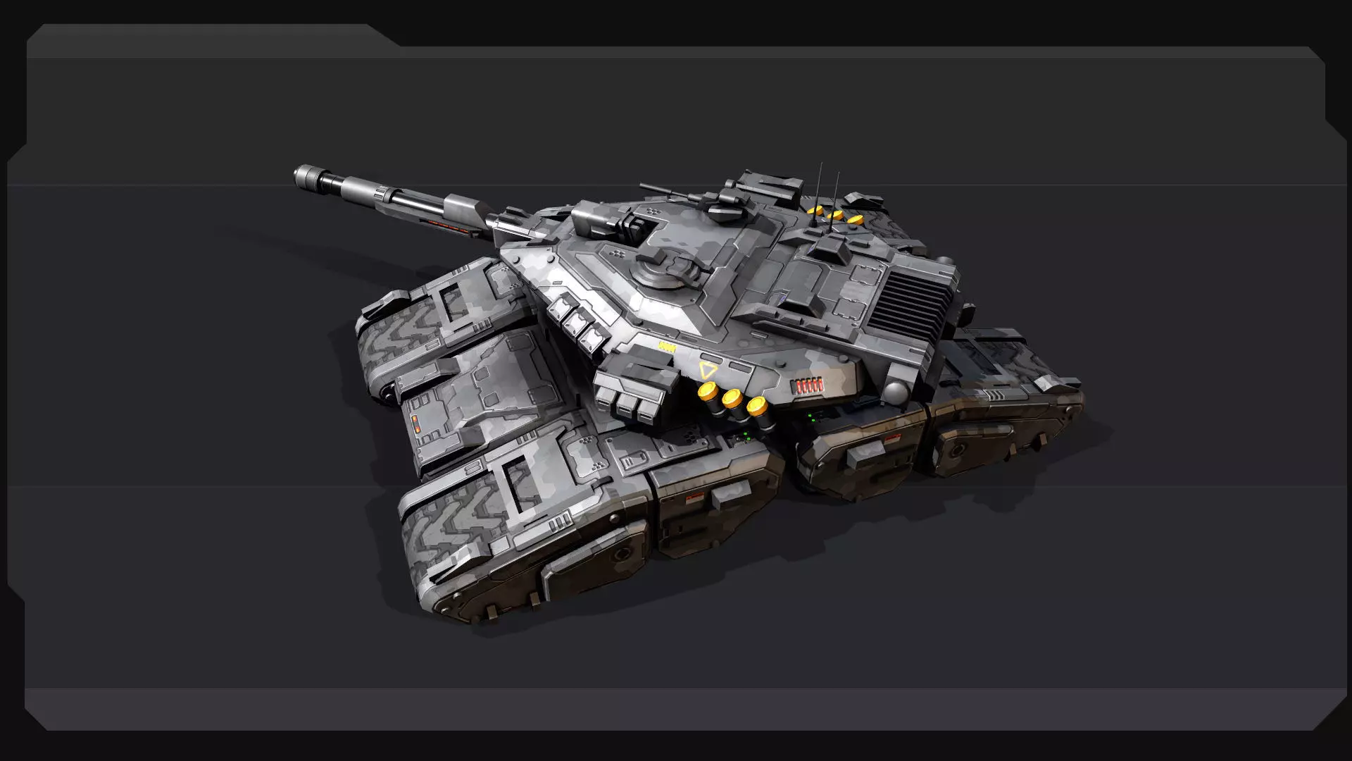 SF Tank - MX2 Low-poly 3D model_4