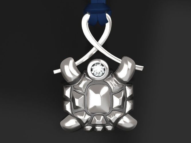 Turtle pendant - original 3D print model