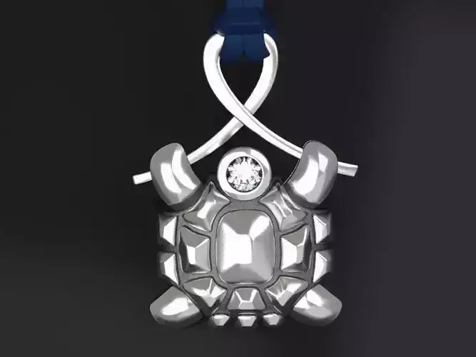 Turtle pendant - original 3D print model
